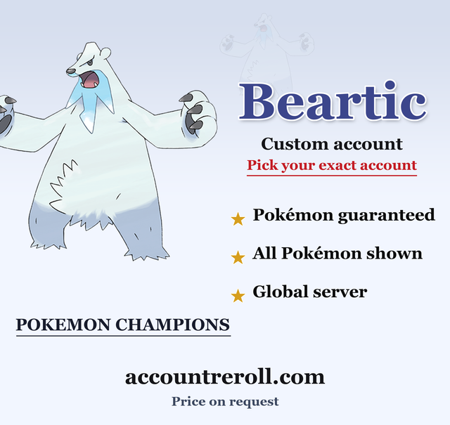 Beartic Pokemon Champions Custom Account