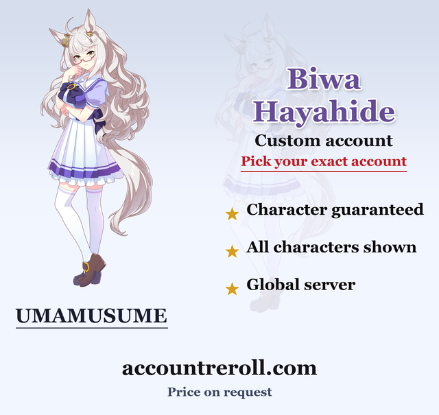 Biwa Hayahide Umamusume Custom Account
