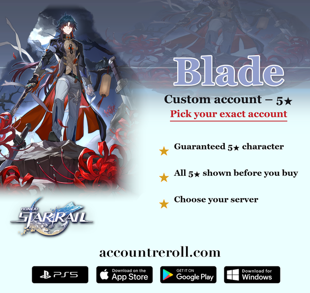 Blade Honkai Star Rail Custom Account