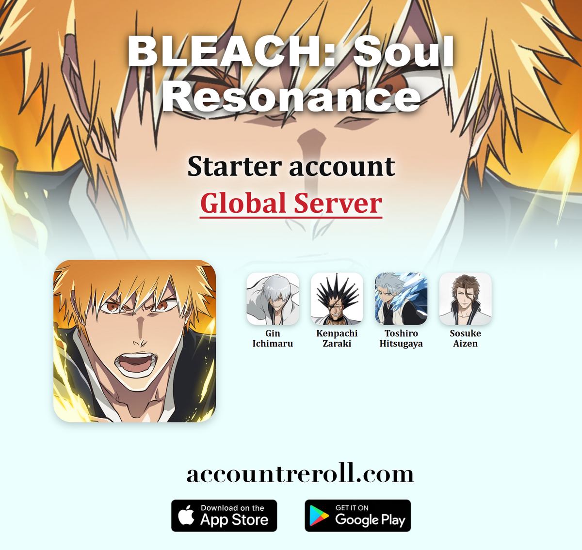 BLEACH: Soul Resonance Starter Account with Resources [Global]