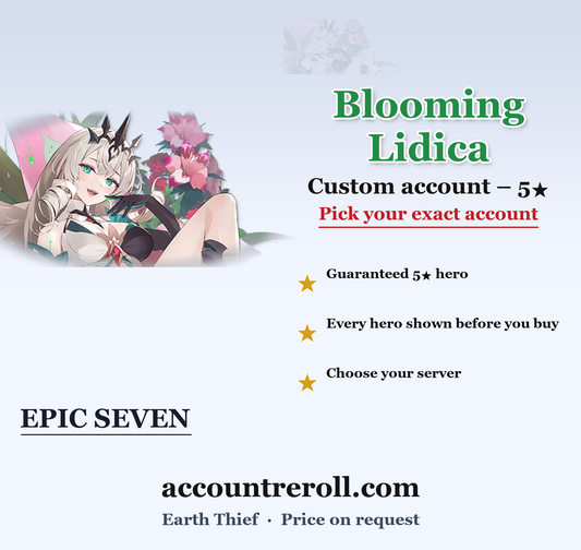 Blooming Lidica Epic Seven Custom Account