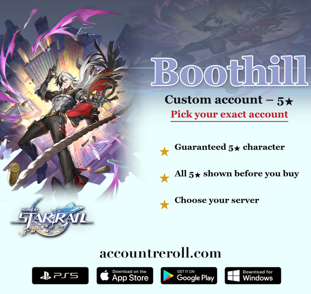 Boothill Honkai Star Rail Custom Account