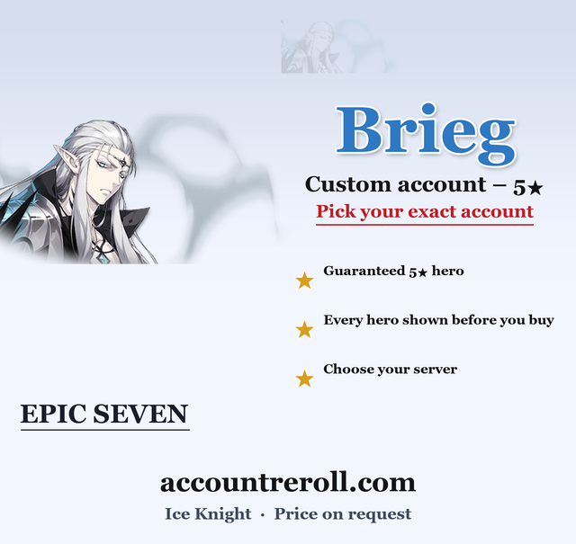 Brieg Epic Seven Custom Account