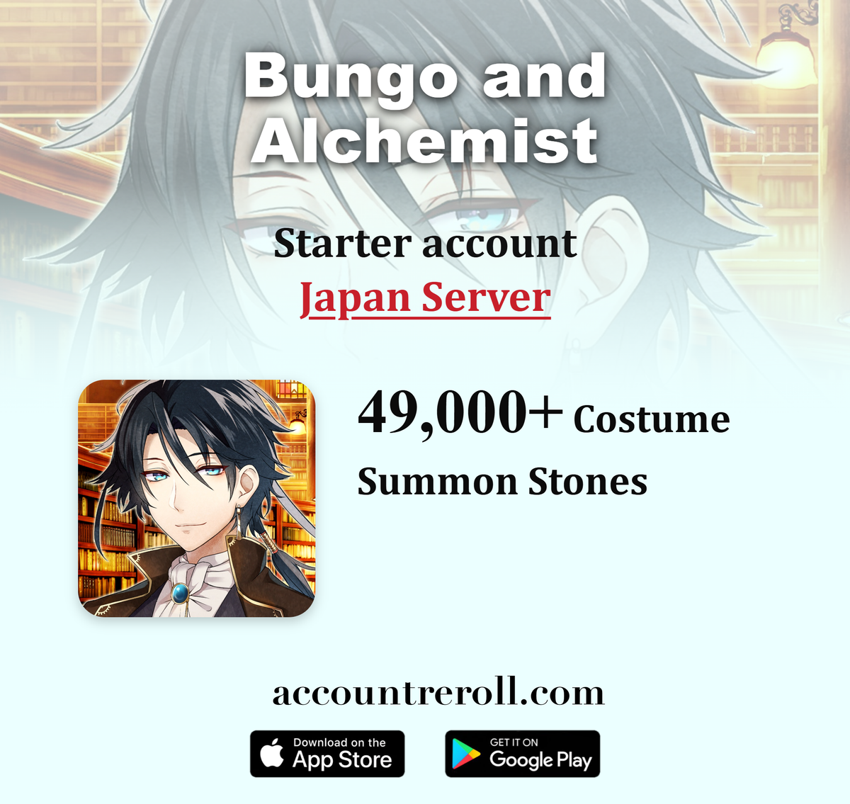Bungo and Alchemist Starter Account with Summon Stones [Japan]