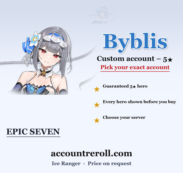 Byblis Epic Seven Custom Account