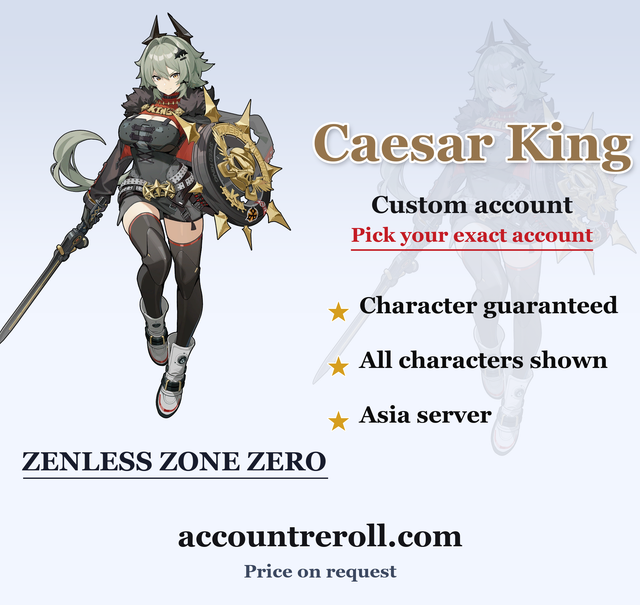 Caesar King Zenless Zone Zero Custom Account