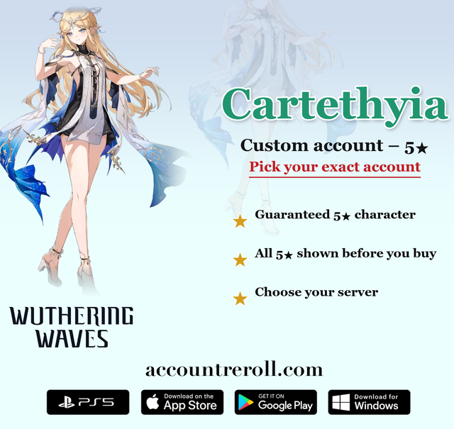 Cartethyia Wuthering Waves Custom Account