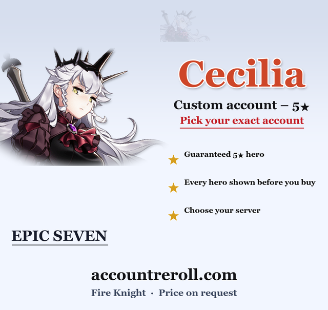 Cecilia Epic Seven Custom Account