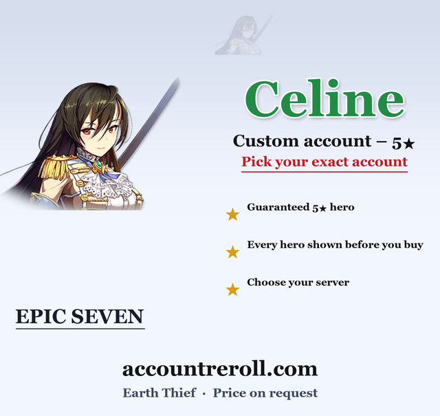 Celine Epic Seven Custom Account