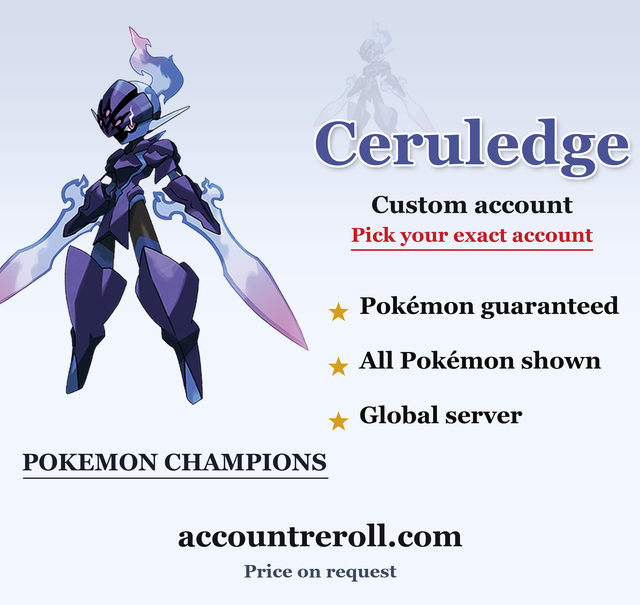 Ceruledge Pokemon Champions Custom Account