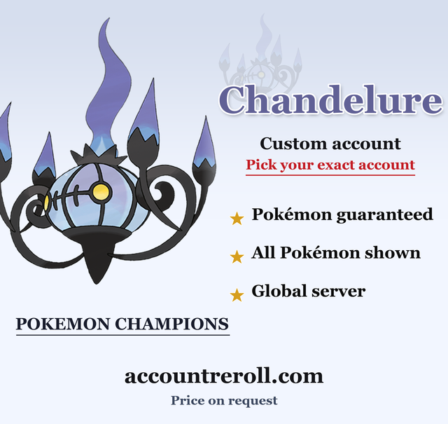 Chandelure Pokemon Champions Custom Account