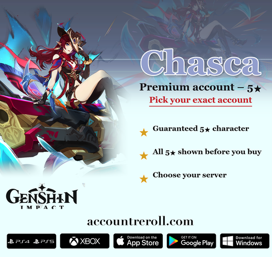 Chasca Genshin Impact Premium Custom Account
