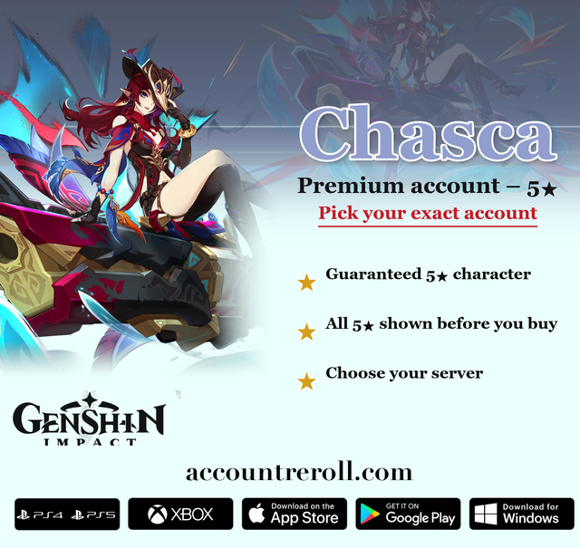 Chasca Genshin Impact Premium Custom Account
