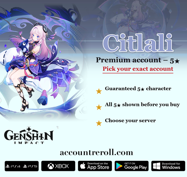 Citlali Genshin Impact Premium Custom Account