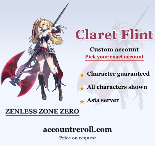 Claret Flint Zenless Zone Zero Custom Account