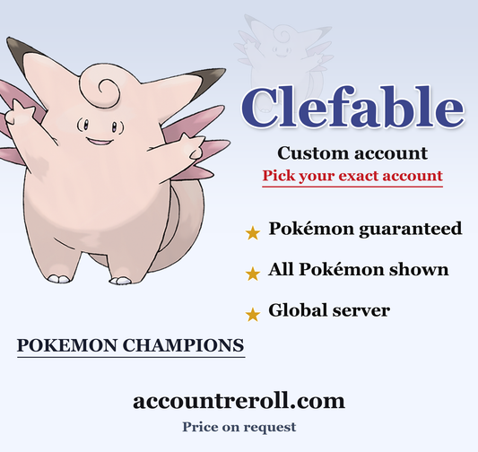 Clefable Pokemon Champions Custom Account