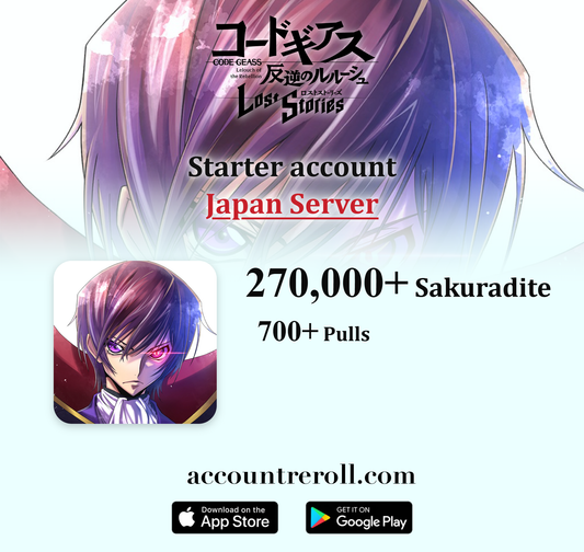 Code Geass: Lost Stories Starter Account [Japan]