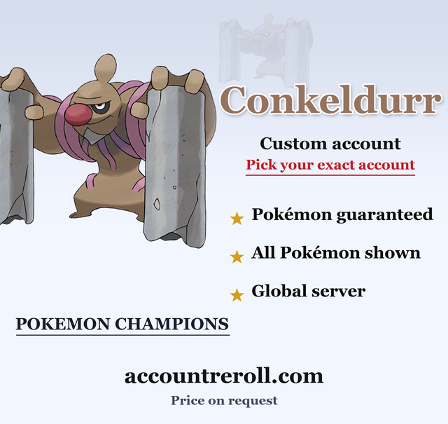 Conkeldurr Pokemon Champions Custom Account