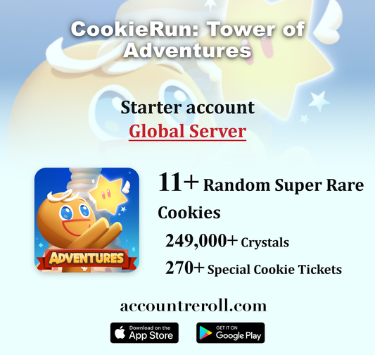 CookieRun: Tower of Adventures Starter Account [Global]