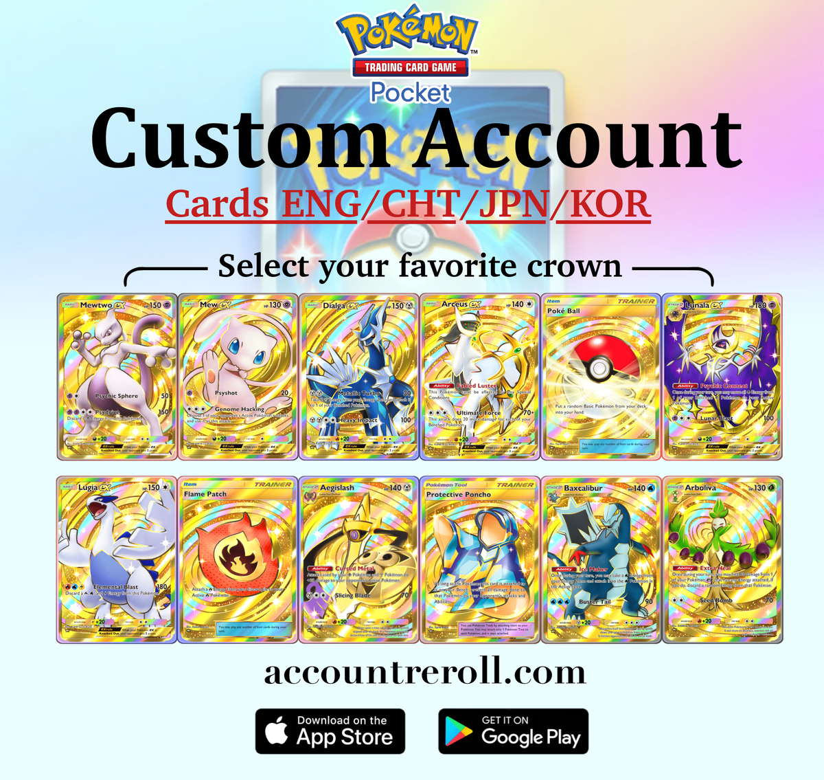 Pokemon TCG Pocket Custom Account