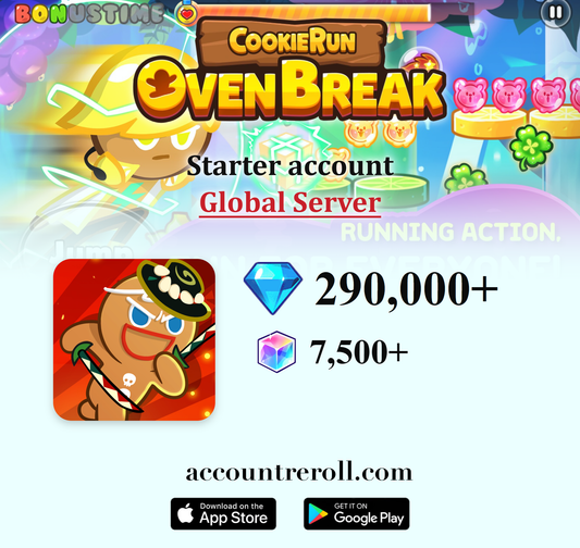 CookieRun: OvenBreak Starter Account with Crystals [Global]