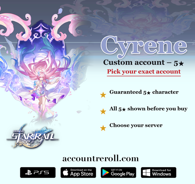 Cyrene Honkai Star Rail Custom Account