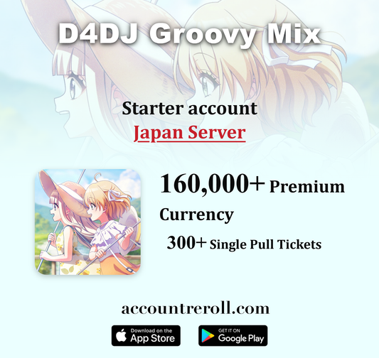 D4DJ Groovy Mix Starter Account [Japan]
