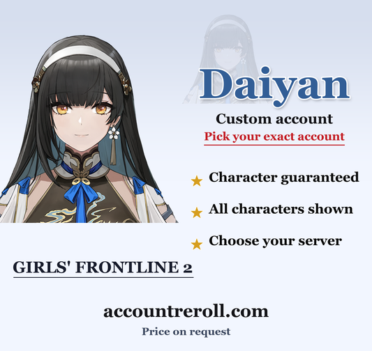 Daiyan Girls' Frontline 2 Custom Account
