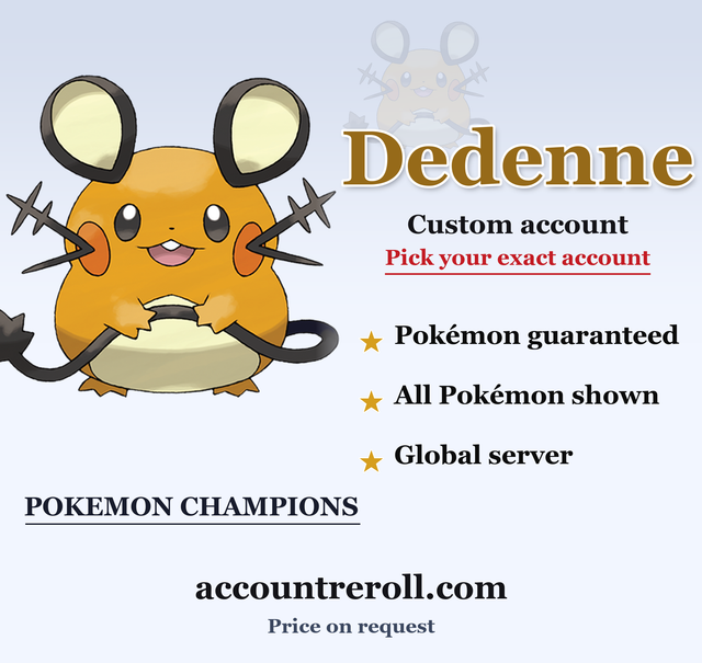 Dedenne Pokemon Champions Custom Account