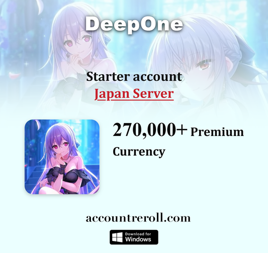 DeepOne Starter Account with SSR Characters [Japan]