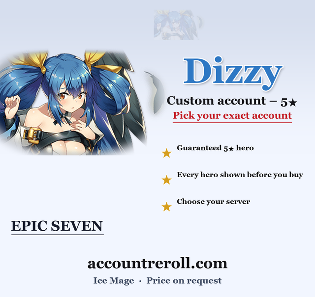 Dizzy Epic Seven Custom Account