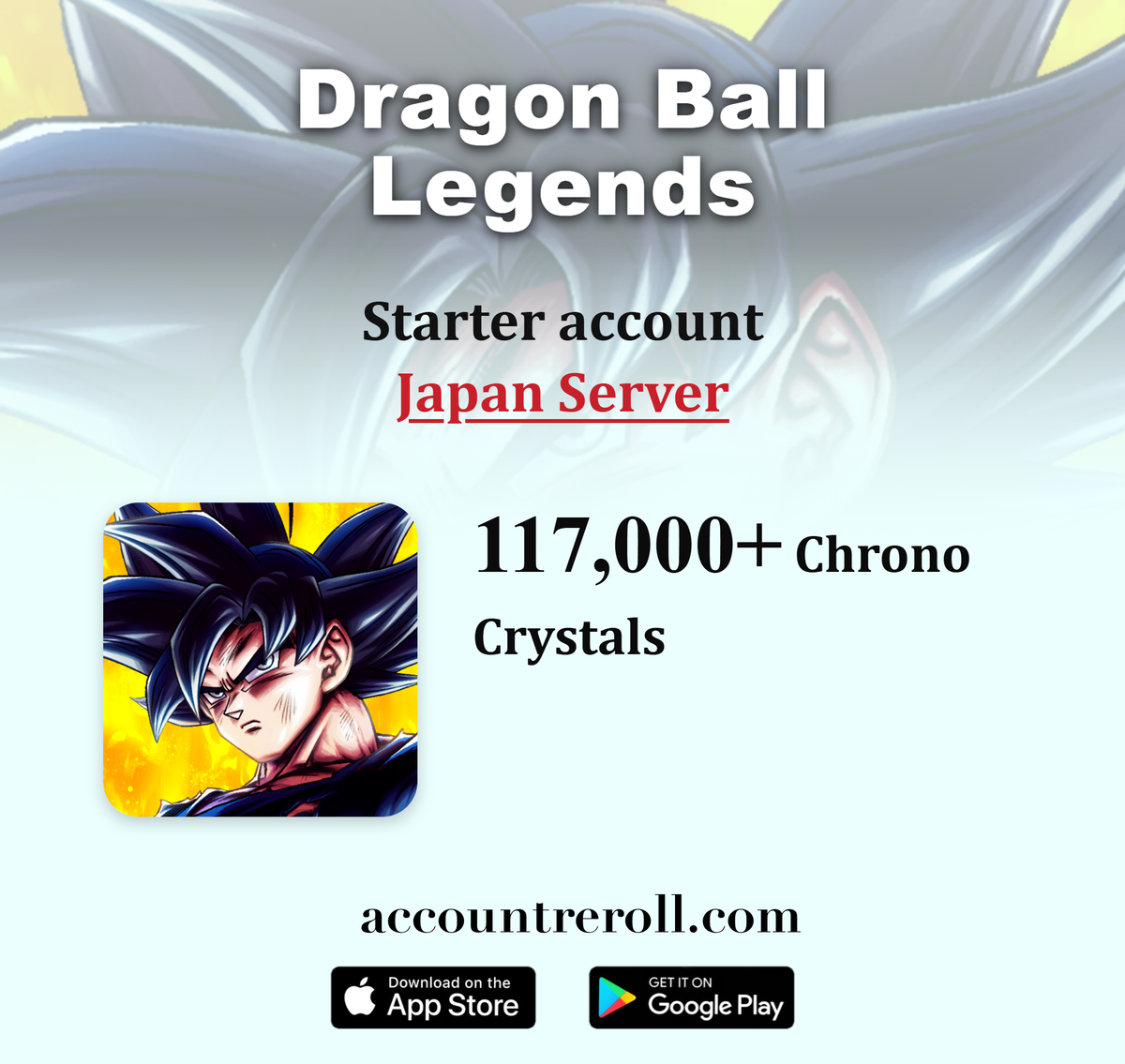 Dragon Ball Legends Starter Account with Chrono Crystals [Japan]