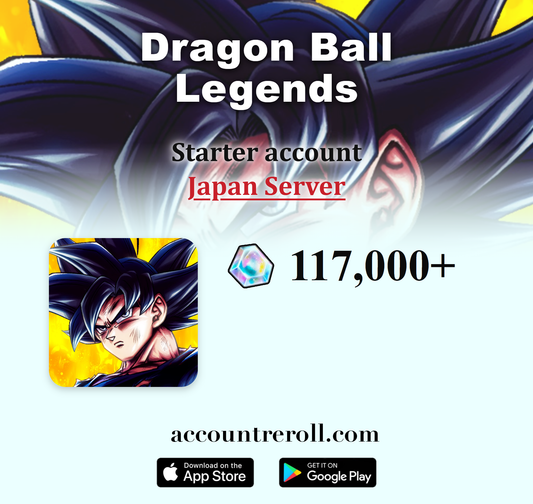 Dragon Ball Legends Starter Account with Chrono Crystals [Japan]