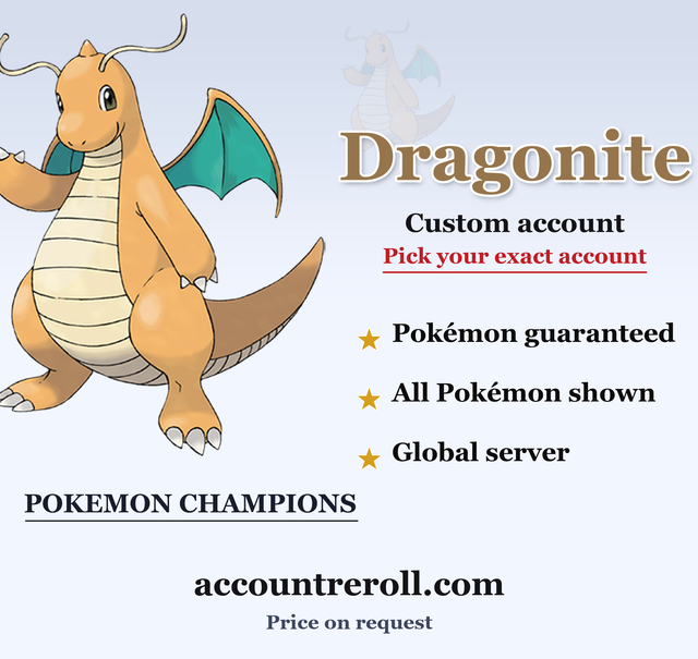 Dragonite Pokemon Champions Custom Account