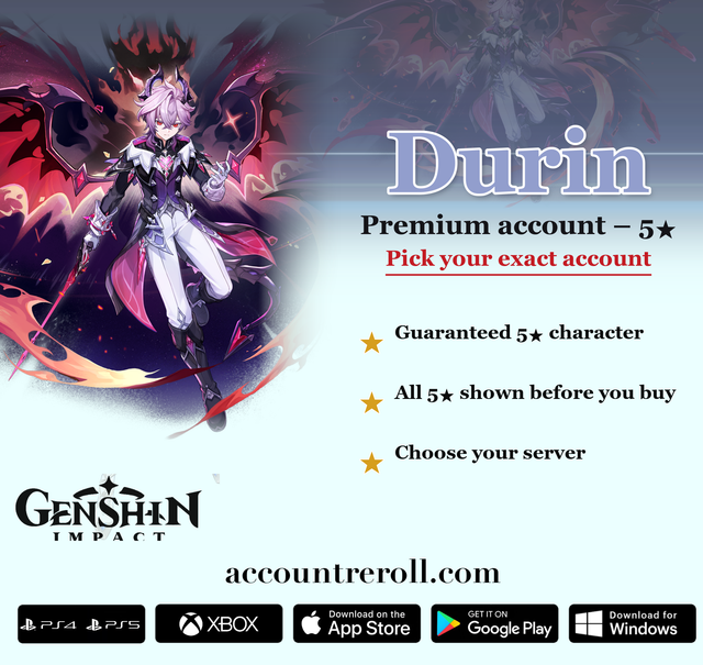 Durin Genshin Impact Premium Custom Account