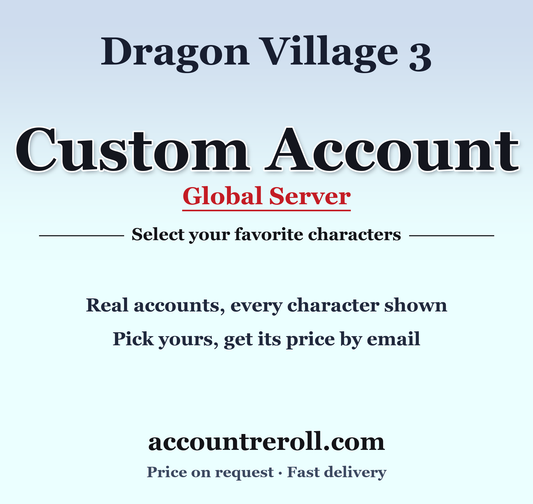 Dragon Village 3 Custom Account