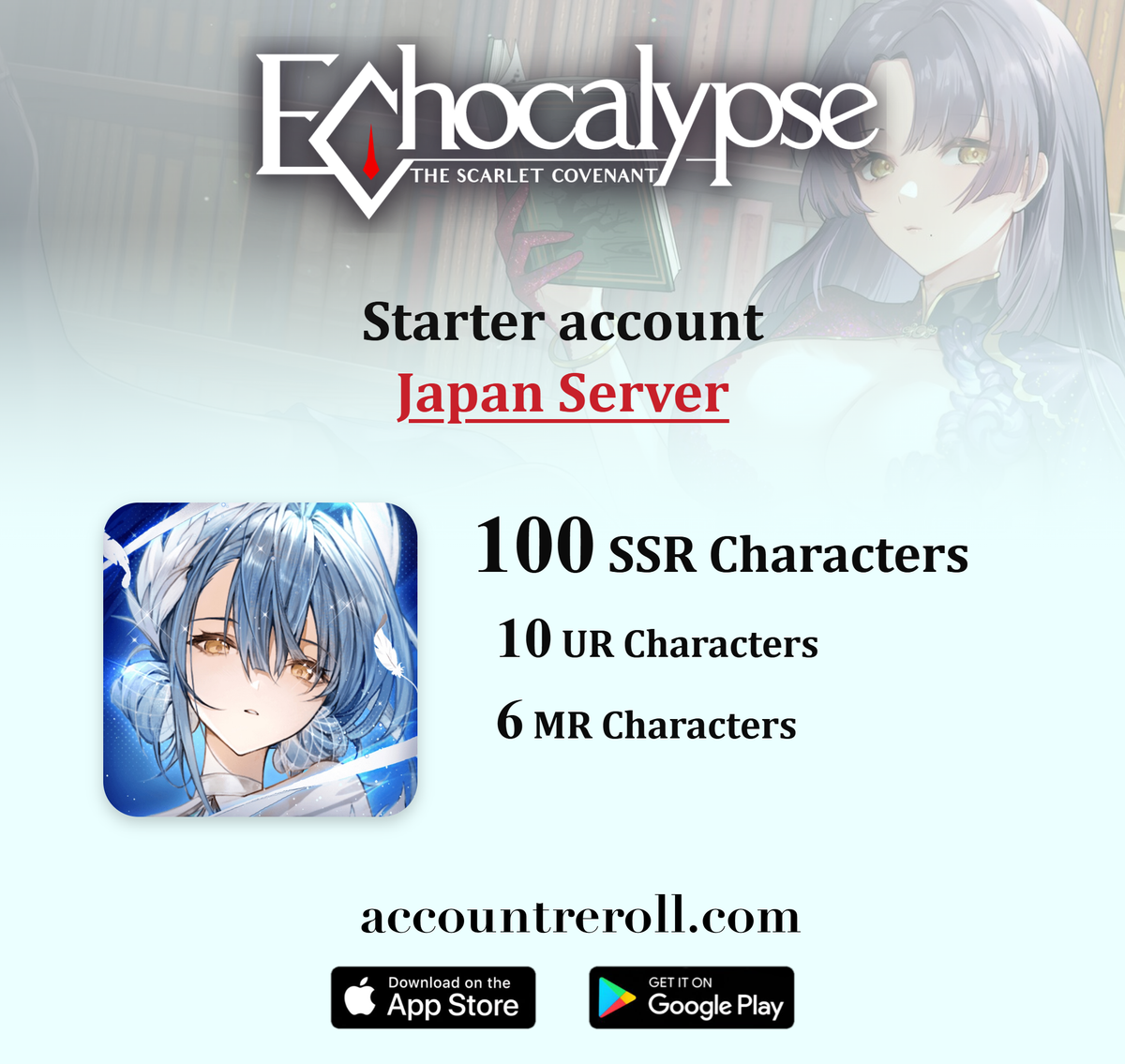 Echocalypse: The Scarlet Covenant Starter Account with SSR Characters [Japan]