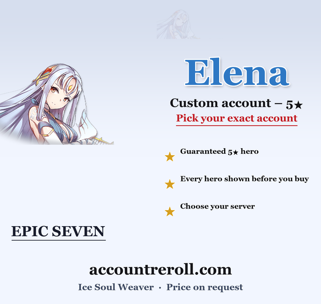 Elena Epic Seven Custom Account