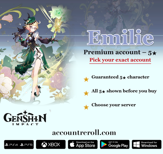 Emilie Genshin Impact Premium Custom Account