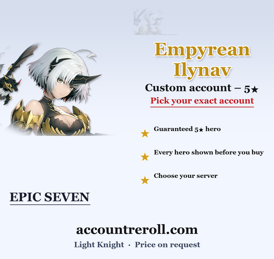 Empyrean Ilynav Epic Seven Custom Account