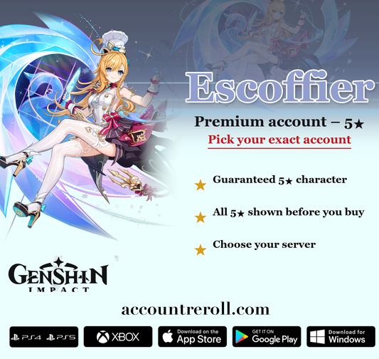 Escoffier Genshin Impact Premium Custom Account