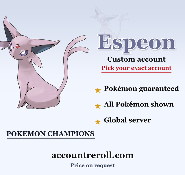 Espeon Pokemon Champions Custom Account