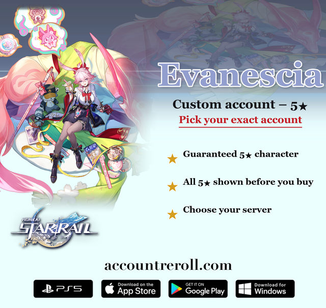 Evanescia Honkai Star Rail Custom Account