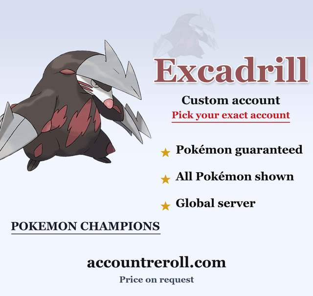 Excadrill Pokemon Champions Custom Account