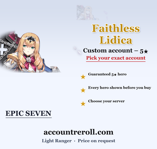 Faithless Lidica Epic Seven Custom Account