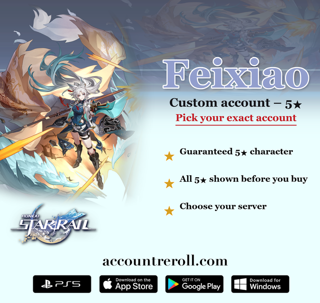 Feixiao Honkai Star Rail Custom Account