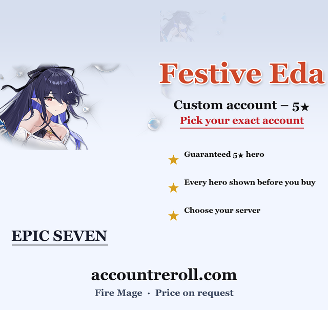 Festive Eda Epic Seven Custom Account