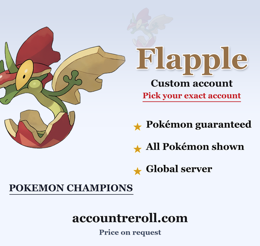 Flapple Pokemon Champions Custom Account