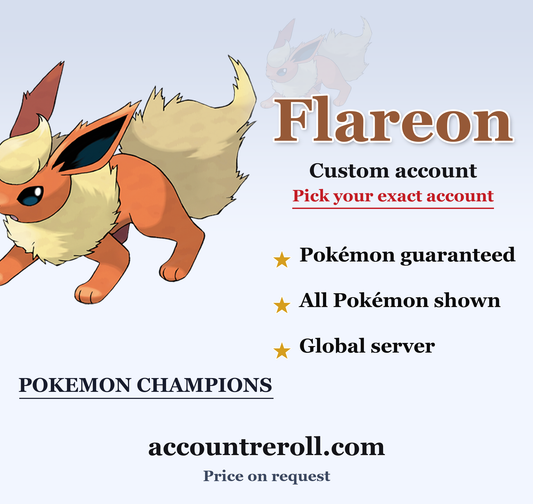 Flareon Pokemon Champions Custom Account