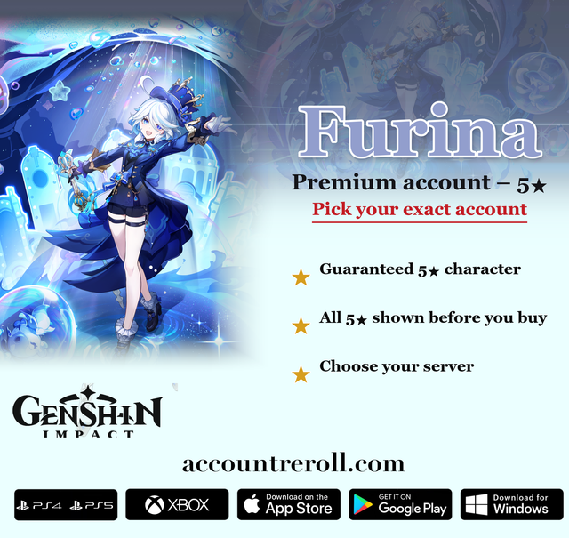 Furina Genshin Impact Premium Custom Account